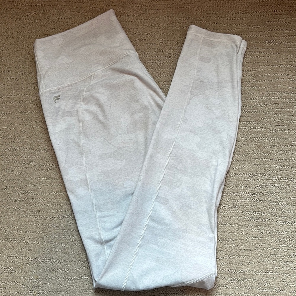 Fabletics Power Hold white camo leggings